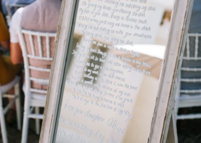 wedding mirror signage